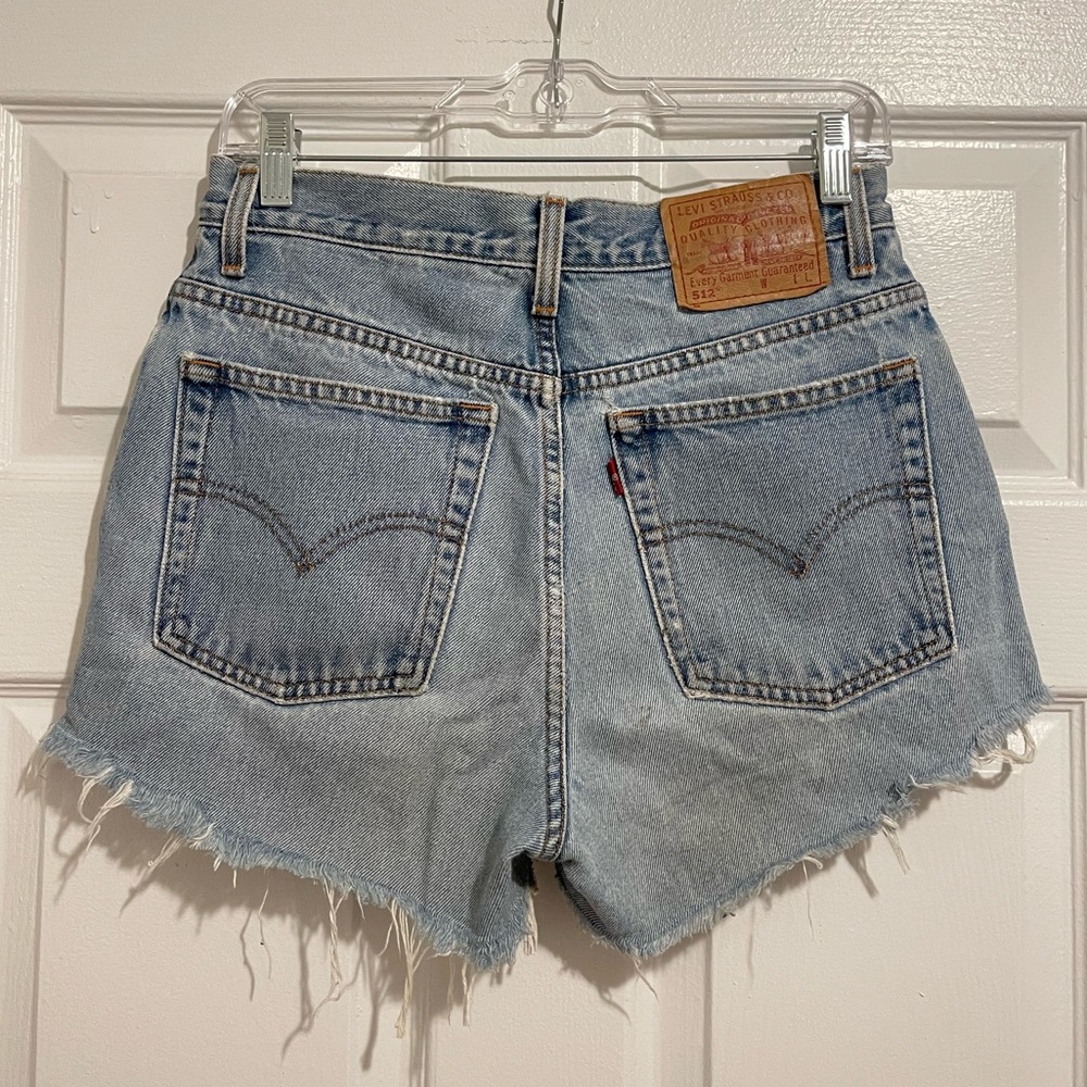 Vintage Light Wash Levis 512 Denim Shorts